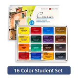 Russian White Nights 16/24 Color Solid Watercolour Paint Set  Watercolor Brush for Beginners Student Drawing Art Supplies