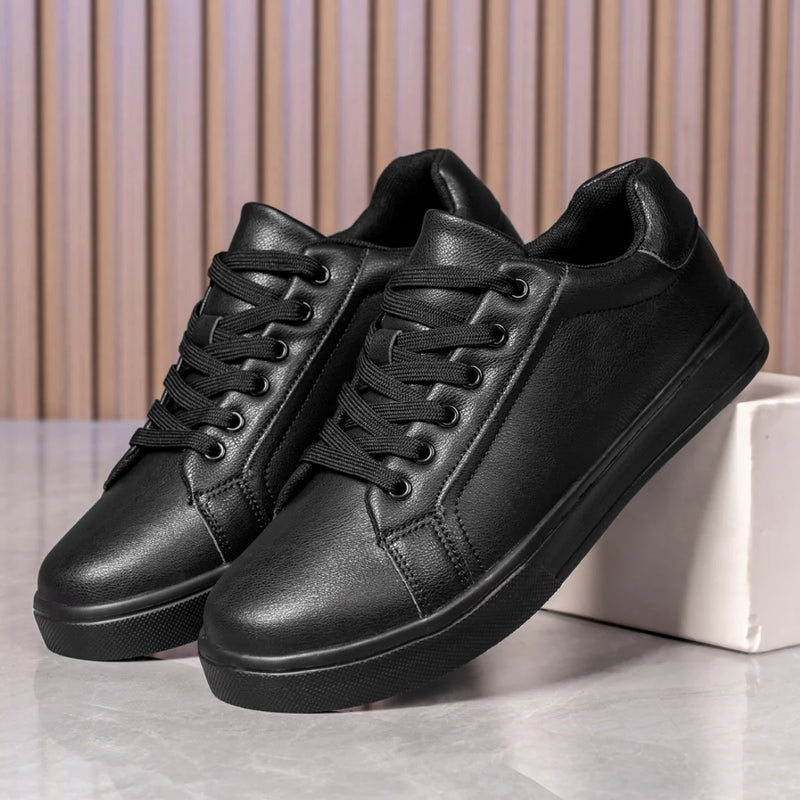 Leather Men Shoes Sneakers Trend Casual Shoe Breathable Leisure Male Sneakers Non-slip Footwear Men Vulcanized Shoes