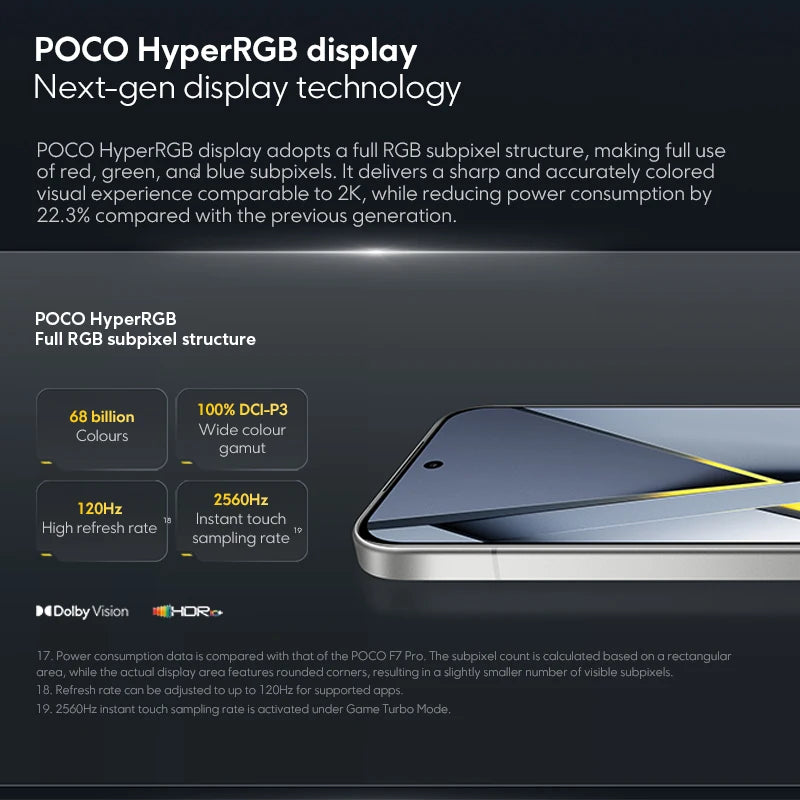 【World Premiere】POCO F8 Pro 5G Global Version Smartphone Snapdragon® 8 Elite 6.59" 120Hz HyperRGB AMOLED Display 6210mAh NFC