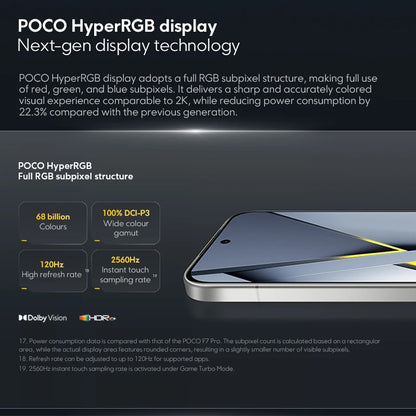 【World Premiere】POCO F8 Pro 5G Global Version Smartphone Snapdragon® 8 Elite 6.59" 120Hz HyperRGB AMOLED Display 6210mAh NFC