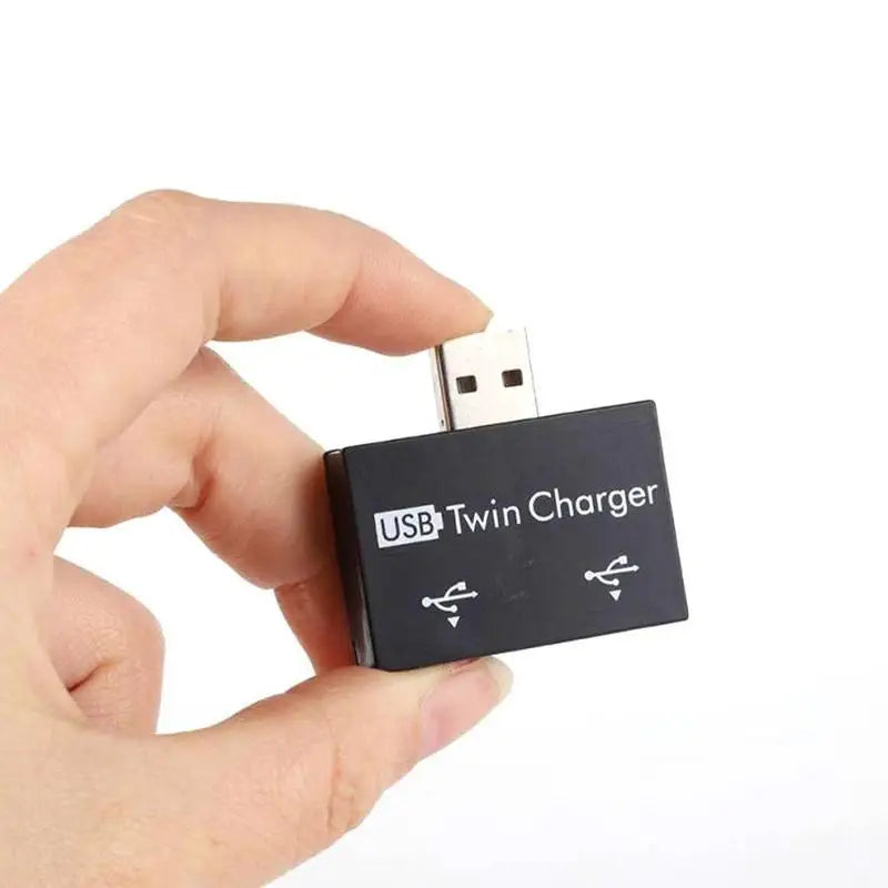Divisor de interfaz de datos de carga USB 1/2, extensor de corriente USB de doble puerto, adaptador de concentrador de cabezal OTG