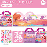 Kids' Reusable DIY Sticker Books Multi-Theme Bubble Sticker Jelly Stickers Portable Montessori Sticker Toy Gifts for Children
