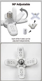 Bombilla LED plegable E27 de 28 W, CA 220 V/110 V, 40 bombillas deformables para iluminación de techo del hogar, almacén y garaje, luz blanca de 6500 K.
