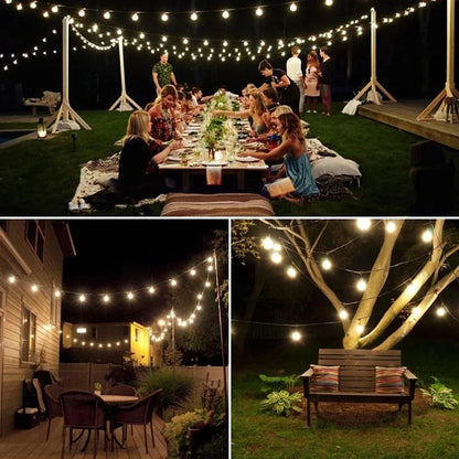 Globo de cristal solar led luzes da corda 60 led 8 modos de iluminação ip65 luz de fadas guirlanda de natal para decoração de festa de jardim 1pc/2pcs