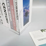 1Pcs Clear Acrylic Bookends Non-Skid Book End for School Library and Desktop Organizer, Acrylic Book Ends for Book Shelves