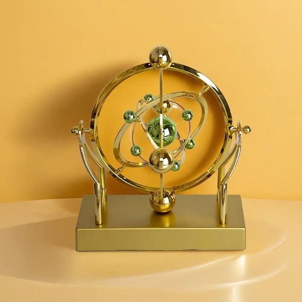 Rotating Magnetic Wobbler Earth Perpetual Motion Desktop Office Model Ornament Simple USB Decor Orb M1u8