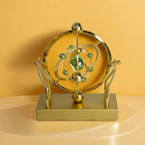 Rotating Magnetic Wobbler Earth Perpetual Motion Desktop Office Model Ornament Simple USB Decor Orb M1u8