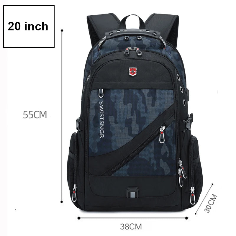 Mochila impermeable para portátil de 17/20 pulgadas 2025, mochila de viaje para hombre y mujer, mochila Oxford, mochila escolar moderna para hombre