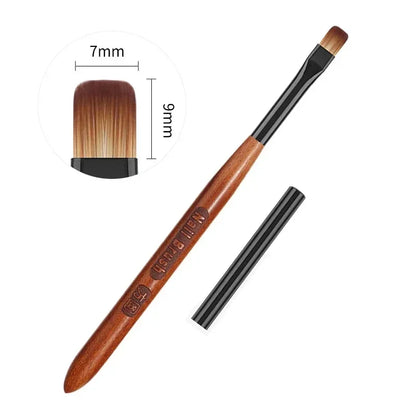Triangular Nail Art Brush Pen 3D Tips Pattern Phototherapy Acrylic Nail Brush UV Gel DIY Manicure Tools Wood Handle Nail Brushes