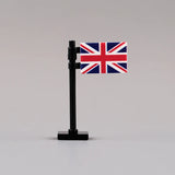 MOC City Street View National Flag Series WW2 Accessories Building Blocks Franch Italy Military Army War DIY Kid Bricks Toy Gift