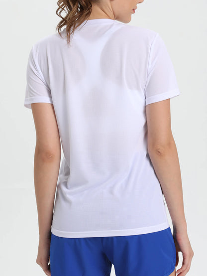 Women's Solid Color Ultralight Quick Dry Sport T-Shirt,Breathable Lightweight  ,Running Gym Compression Shirt