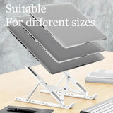 Soporte para computadora portátil, multiusos, flexible, con ajuste, para tableta, escritorio, soporte elevado con disipación de calor.