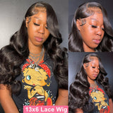30 40 Inch 13x4 13x6 HD Body Wave Lace Front Wigs Pre-Plucked Loose Wave Lace Frontal Wig Water Wave Human Hair Wigs for Women