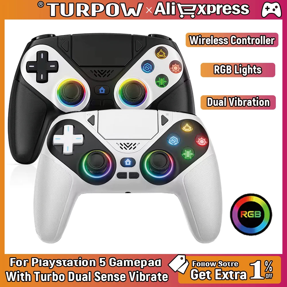 Gamepad For Playstation 5 Wireless Controller PS5 Console Gaming Controller With Turbo Dual Sense Vibrate Programming