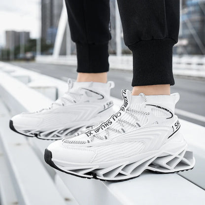 Mens Sneakers Flat Comfortable Fashion Tennis Sports Running Shock-absorbing Gym Male Casual Sports Shoes for Man