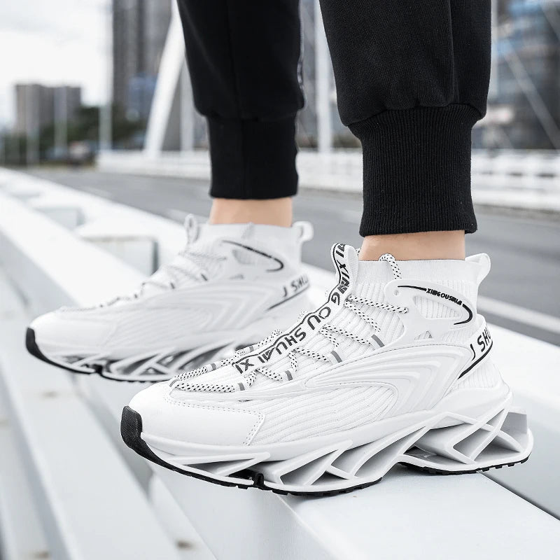 Mens Sneakers Flat Comfortable Fashion Tennis Sports Running Shock-absorbing Gym Male Casual Sports Shoes for Man