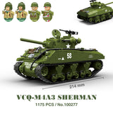 Military WW2 Tanks Tiger Sherman T34 Panzer Vehicle Airplane Army Soldier Weapons Model Building Block Brick Children Kids Toys