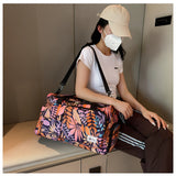 Oxford Leaves Large Capacity Travel Tote 2026 New High Quality Durable Bags Portable Daily Commute Versatile Travel Bags