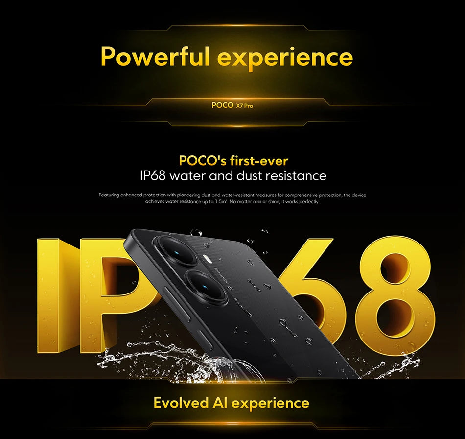 Global Version POCO X7 Pro Smartphone Dimensity 8400-Ultra 90W HyperCharge 6000mAh 6.67" AMOLED display NFC 50MP main camera