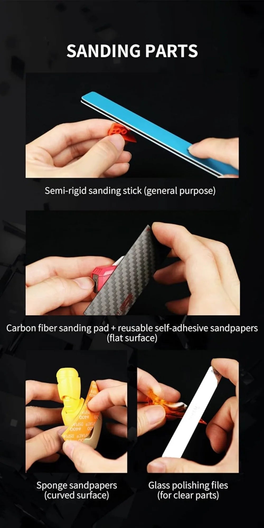 DSPIAE TC-S01 Departuretool Combo Multifunctional Model Tool SET Gundam Assembly Handmade Scissors Sandpaper Tweezers Beginner