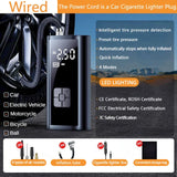LEIBOO-Compressor De Ar Portátil Para Pneus De Carro, Inflador Rápido, Pressão Precisa, Bomba De Ar Para Motocicleta, Bicicleta, Bola