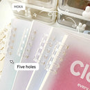 A5/B5 Binder Loose-Leaf Notebook 60 Sheets Lined Book for Students Writing Kawaii Simple Stationery School Supplies