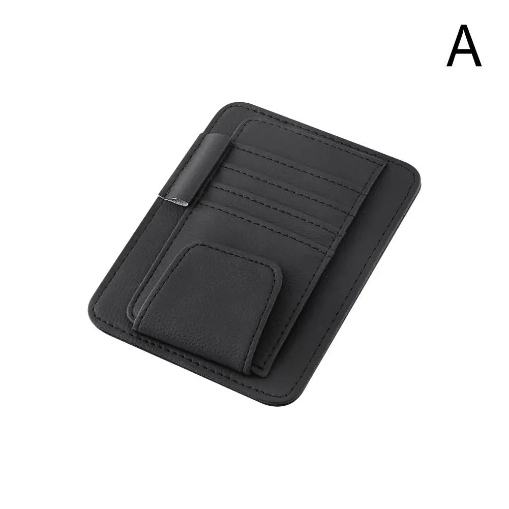 Visor Storage Multi-Pocket Car Sun Visor Document Storage Multi-functional Pen Card Glasses Clip Holder Organizer Interior Acces