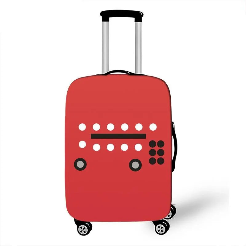 Aircraft Series Luggage Cover High Elasticity Thickened Luggage Case Cover Dust Protection Cover Travel Accessories Packing