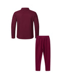 Men's Textured 2 Piece Outfits Lapel Collar Button Down Shirt Jacket & Drawstring Pants Set Casual Streetwear Tracksuit