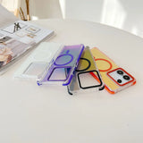Luxury Glitter Laser Gradient Colorful Magnetic for Magsafe Case for Xiaomi 14T Pro Wireless Charge Shockproof Cover