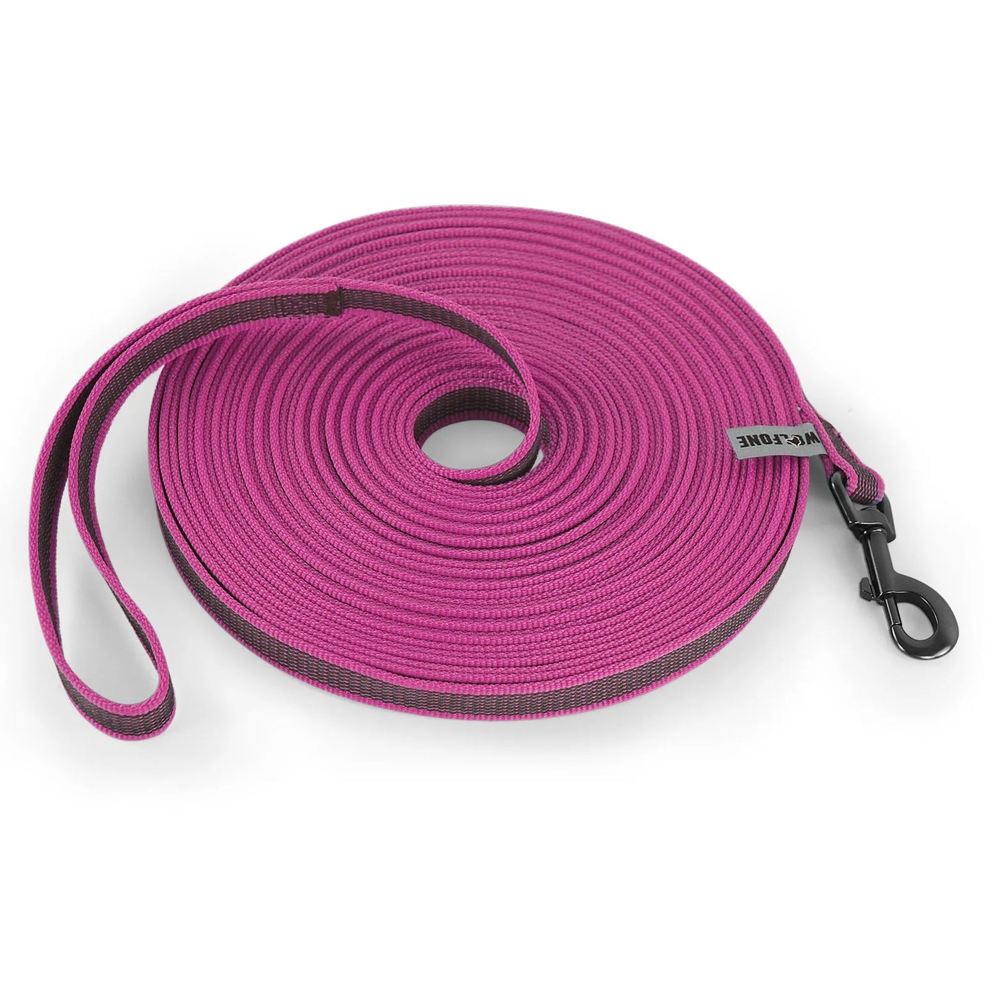 Correa para perros de látex, seda, mediana y pequeña, larga, de 1,5 m, 5 m, 3 m y 15 m, fácil y práctica para entrenamiento, correa para perros grande de dos colores, 10 metros.