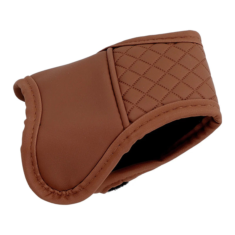 1 funda de cuero sintético para palanca de cambios de coche, protector de pomo de cambio, accesorios interiores de automóvil.