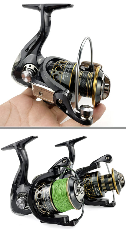 Spinning Reel 2000 - 7000 Ultralight Max Drag 12kg 5.2:1/4.7:1 Surfcasting Fishing Reel Spin Saltwater Jigging Reels