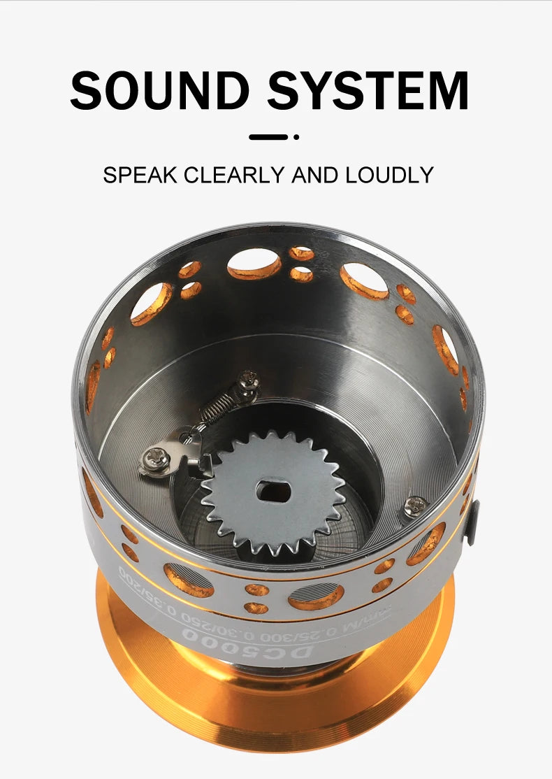 BILLINGS DC 1000~7000 Series,5.2:1 Gear Ratio,26LB Max Drag,CNC Metal Spool,Spinning Fishing Reel,For Freshwater Saltwater