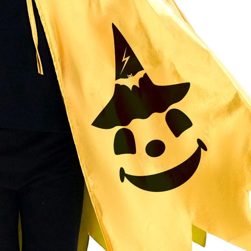 Capa de mago para niños y niñas de Halloween con sombrero en disfraces de fiesta de Navidad para niños capa de Cosplay disfraces