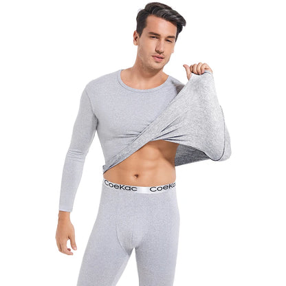 Thermal Underwear for Men Long Johns With Fleece Lined Set Set Cold Weather Winter Top Bottom
