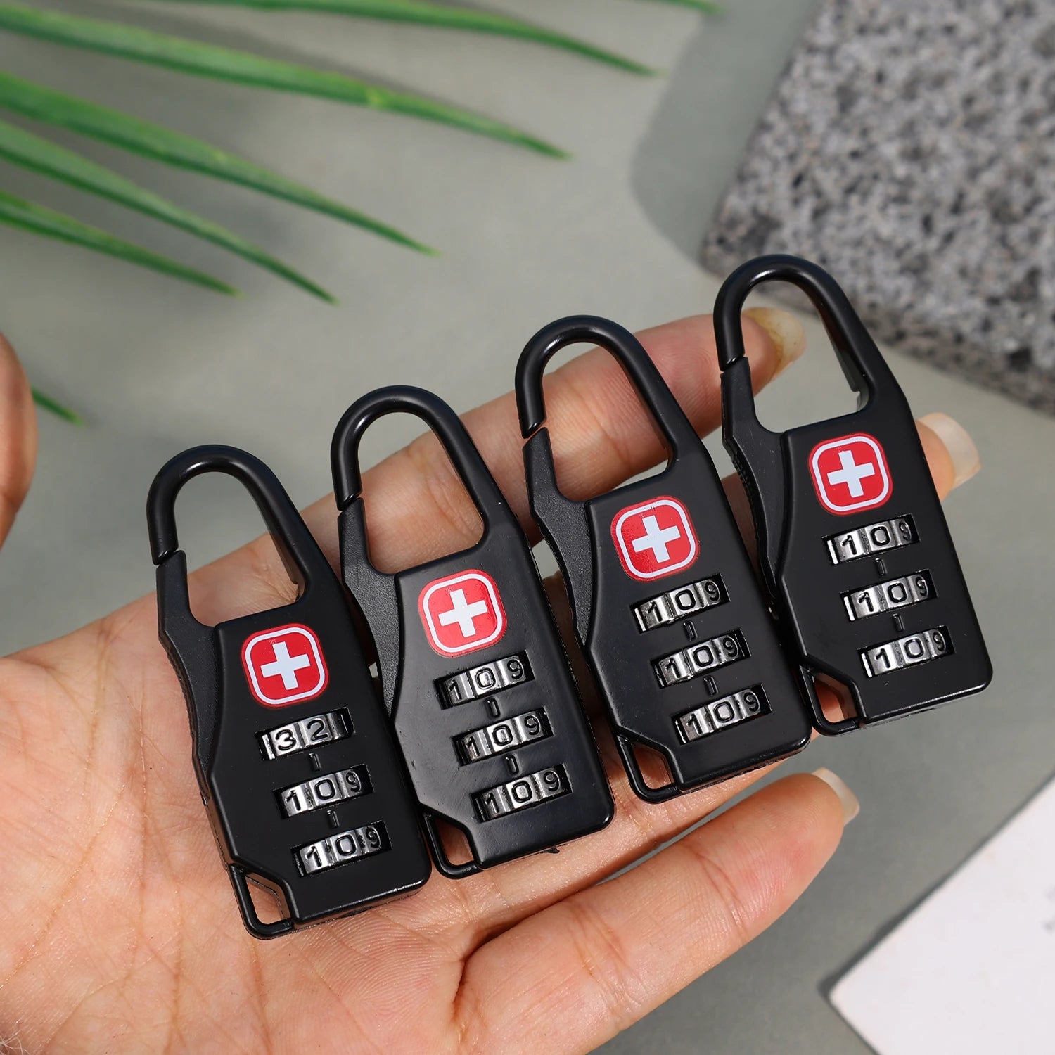 5/1pcs Mini Portable Suitcase Password Locks Anti-theft Lock Buckle Convenient Bag Cabinet Lock Student Dormitory Door Locks