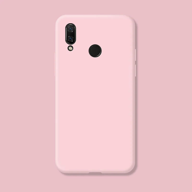 For Huawei P Smart 2019 Case Fundas Original Case Huawei P Smart 2019 Shockproof TPU Liquid Silicone Protective Phone Back Cover
