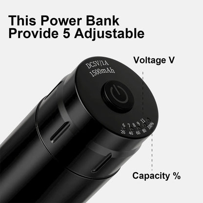 DM Wireless Tattoo Kit Complete Mini Rocket Machine Battery Case Needle Power Ink Rotary Tattoo Pen Permanent Makeup Tattoo Kit