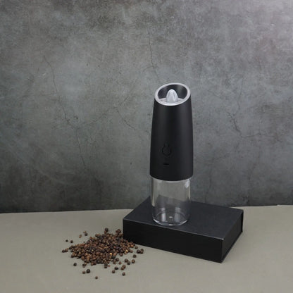 Molinillo de pimienta eléctrico, molinillo de sal y pimienta, recargable por USB, molino de especias de aspereza ajustable con luz LED, herramienta de cocina, 2 unidades