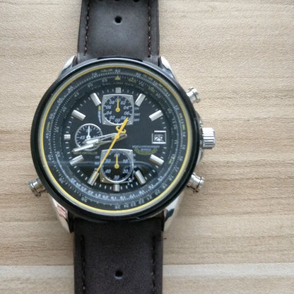 CITIZEN Brand Blue Angels Pilot Men's Watch Luxury Leisure Multifunction Watches for Men Calendar Quartz Wristwatch