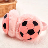 Kids Cute Children Football Earmuffs Winter Outdoor Travel Cold-proof Ear Caps Warmer Thickened Warm Ear Muffs for Baby Boy Girl