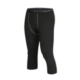 Basketball 7-point Tights Men's Sports Fitness Five-point White Training Pants Compressed High Elastic Quick-drying Leggings