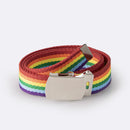 7-color Rainbow D-clip Women Ultra-long Casual Versatile Summer Waist Belt Fashionable Commuting Style Iron Buckle