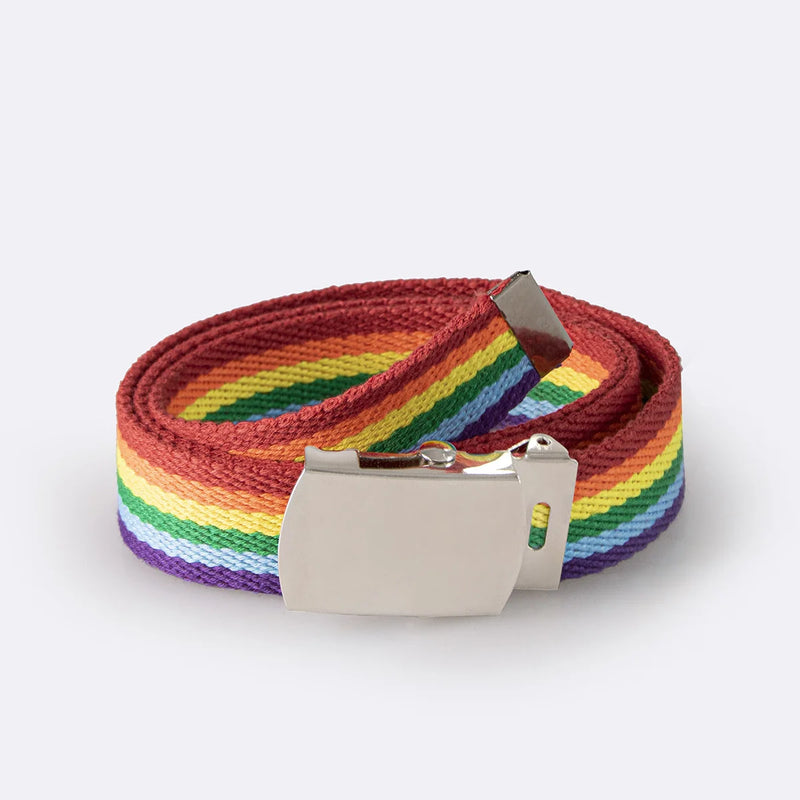 7-color Rainbow D-clip Women Ultra-long Casual Versatile Summer Waist Belt Fashionable Commuting Style Iron Buckle