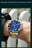 OLEVS 2870 Men's Watch Top Brand Luxury Watch for Men Original Waterproof Stainless Steel Chronograph Moon Phase Date Rota Dial