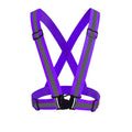 Resaltar correas reflectantes correr de noche ropa de montar chaleco chaleco de seguridad ajustable banda elástica para adultos y niños