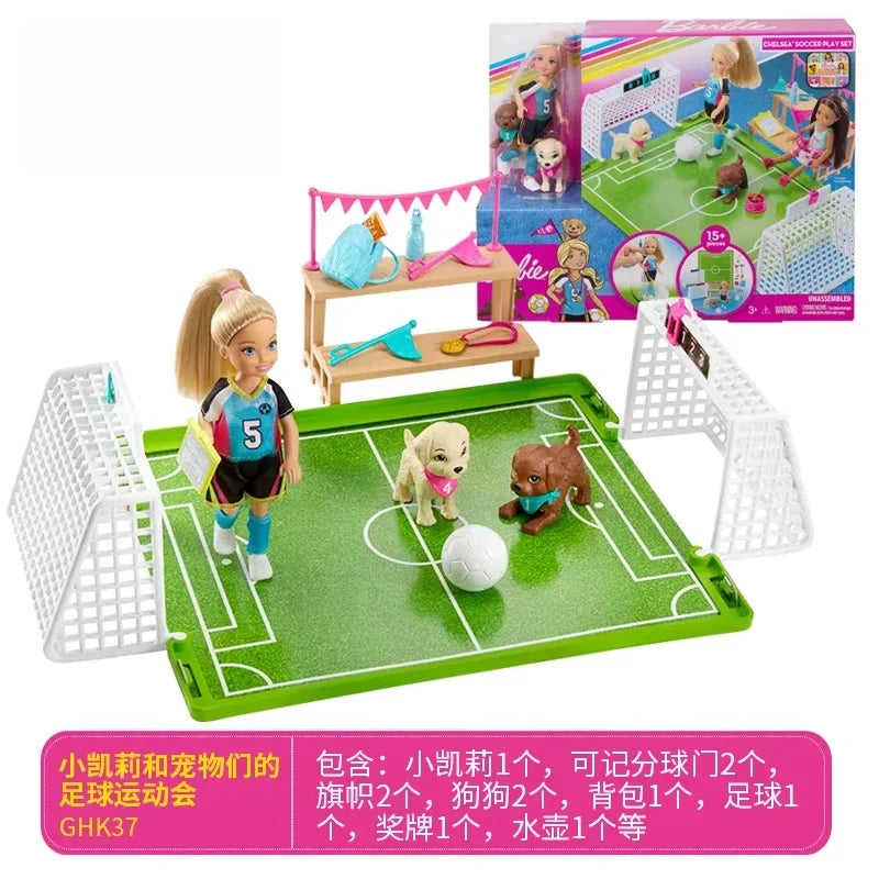Genuine Soccer Club Barbie Dolls Accessories with Clothes Toys for Children Girls Sport Gift Doll Lovely Baby Toys Cartoon