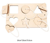 Kindergarten Montessori Wooden Busy Board Castle Gear Crocodile Zippers Geometric Jigsaw Puzzles Montessori Toy Educational Toys