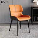 UVR Light Luxury Exquisite Dining Chair Nordic Modern Simple High-grade Cushion Thickened Comfortable Backrest Chair Household